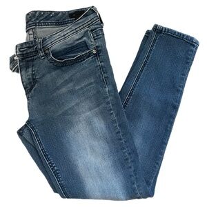 Seven7 Dark Faded Wash Blue Jeans